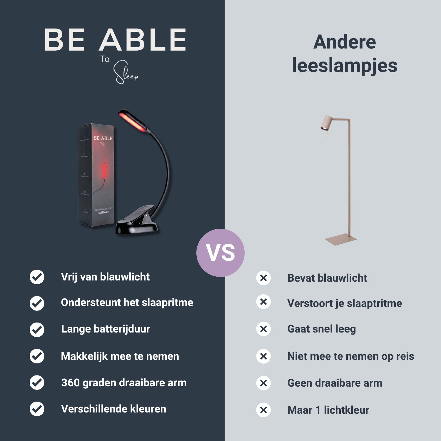 Rood Licht Leeslamp