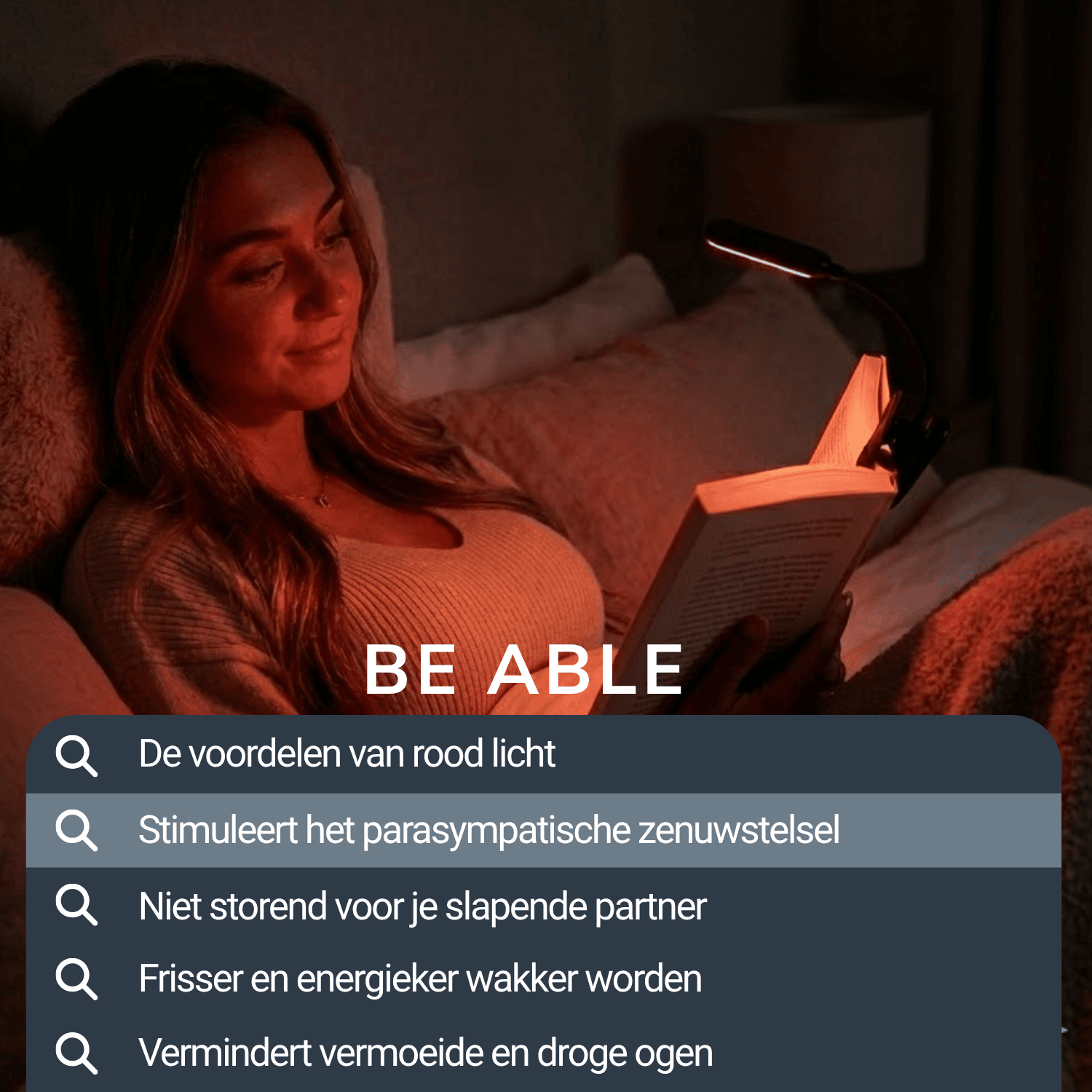 Rood Licht Leeslamp