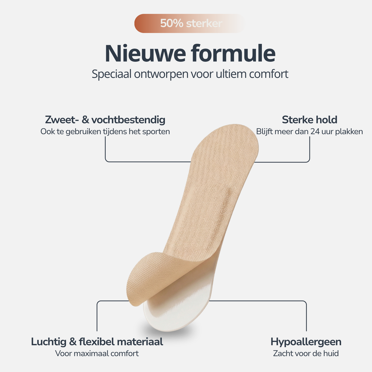 Zandbruine Neusstrips