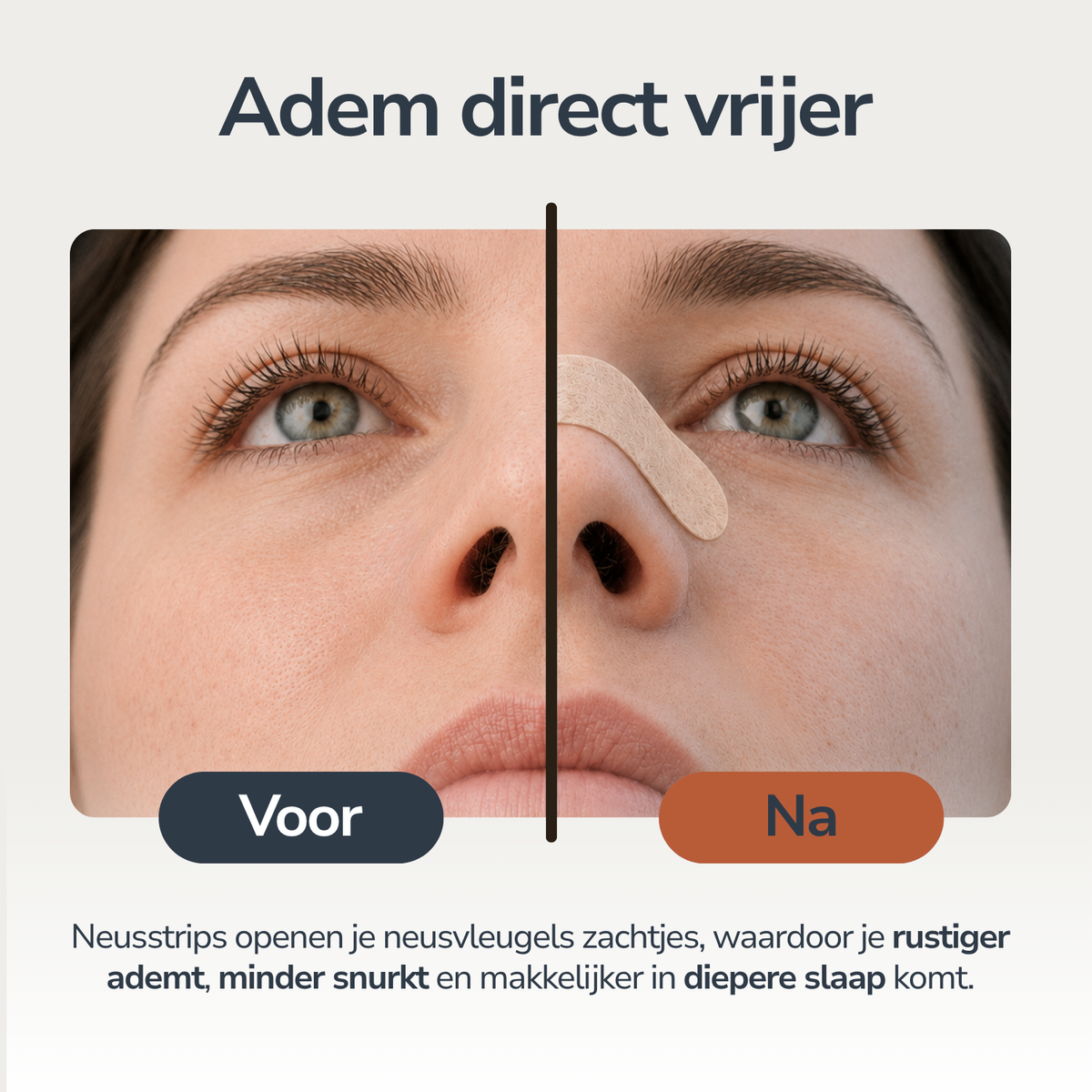 Zandbruine Neusstrips