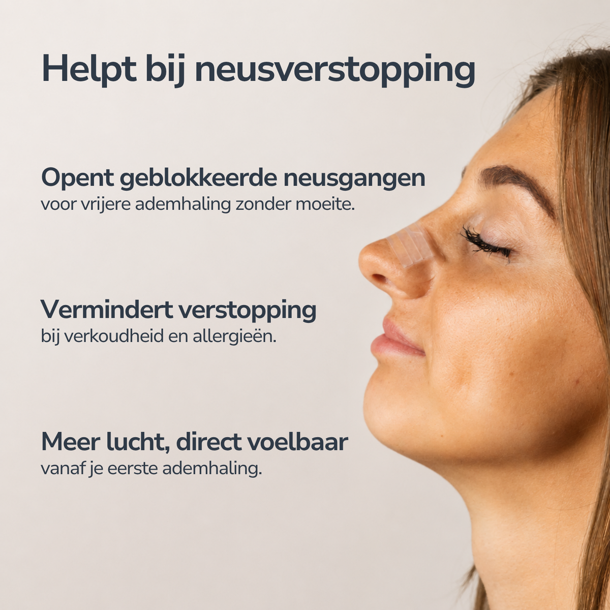 Transparante Neusstrips