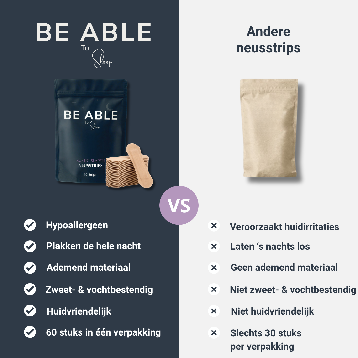Zandbruine Neusstrips