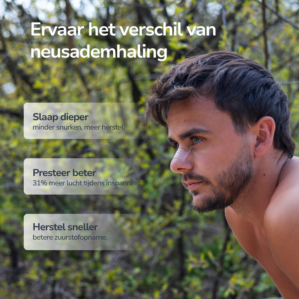 Transparante Neusstrips