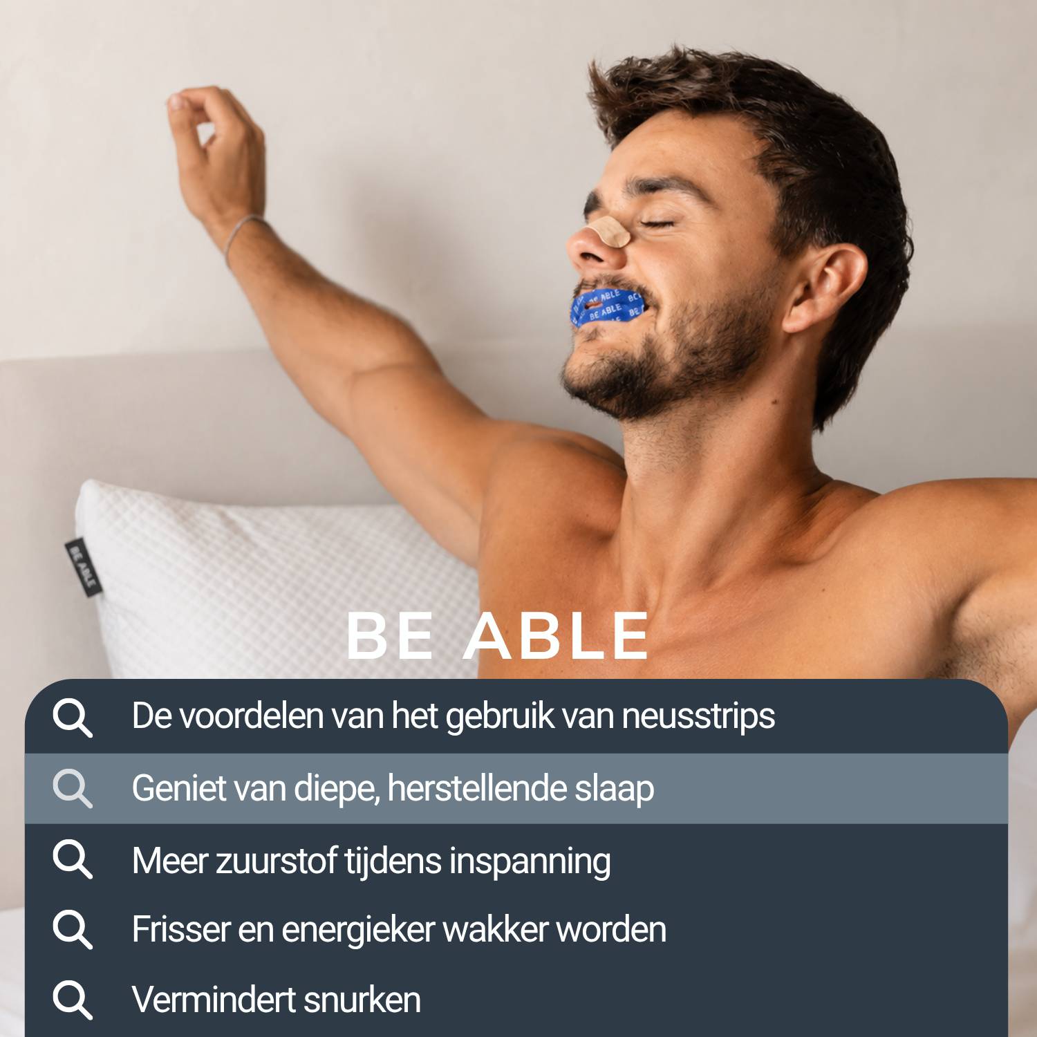 Zandbruine Neusstrips